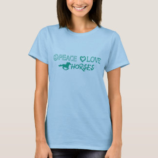 Peace Love Horses Tee