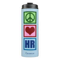Peace Love HR Personalised Human Resources Blue