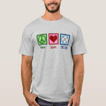 Peace Love HVAC Company T-Shirt<br><div class="desc">Peace Love HVAC Company. A cute heating,  ventilation,  and air conditioning business gift for someone who works on heater and air conditioner units.</div>