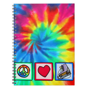 Peace, Love, Ice Skate Notebook
