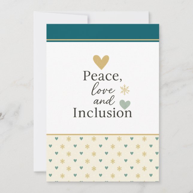 Peace, Love & Inclusion | Inclusive Holiday (Front)