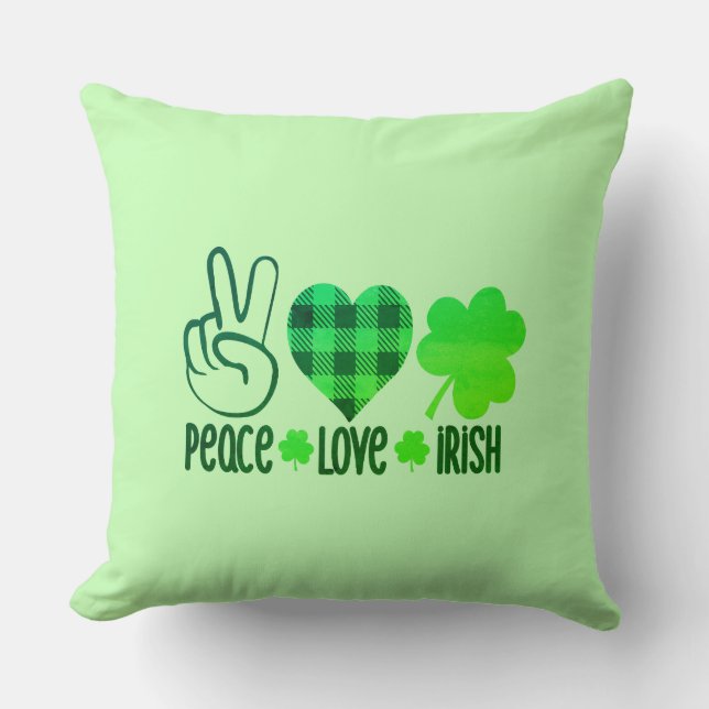 Peace Love Irish-66677 Cushion (Front)