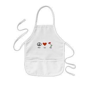 Peace, Love, Italy Kids Apron
