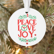Peace Love Joy Christmas Festive Holiday 