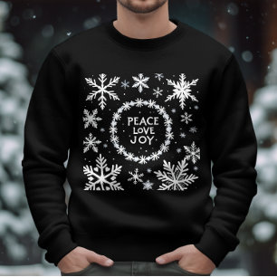 Peace Love Joy Christmas Festive  Sweatshirt