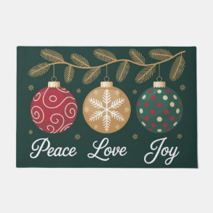 Peace Love Joy Doormat
