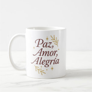 Peace, Love, Joy ✨ Elegant Christmas Design Coffee Mug