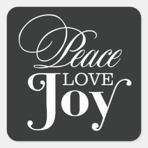 PEACE LOVE JOY HOLIDAY ENVELOPE SEAL