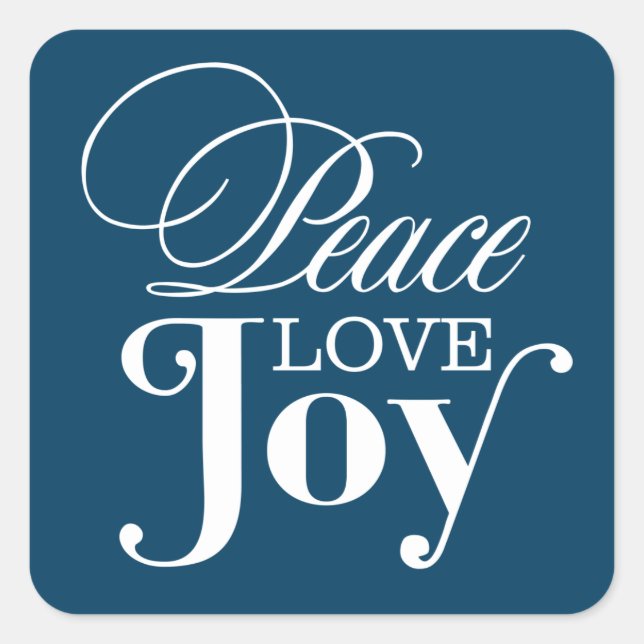 PEACE LOVE JOY | HOLIDAY ENVELOPE SEAL (Front)