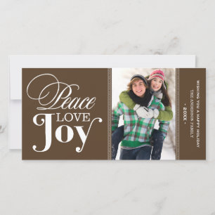 PEACE LOVE JOY HOLIDAY PHOTO CARD