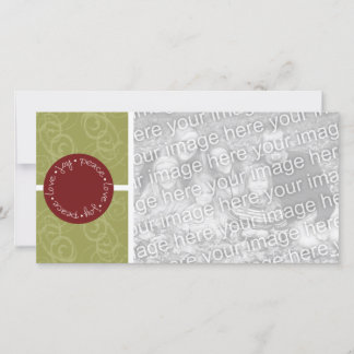 Peace Love & Joy Holiday Photo Card