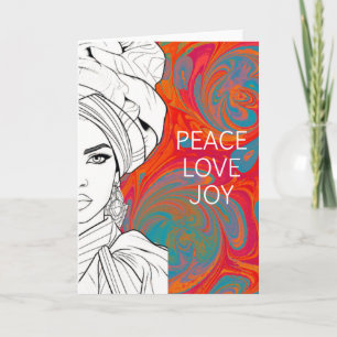 Peace. Love. Joy. – Inspirational Art Greeting Car Card