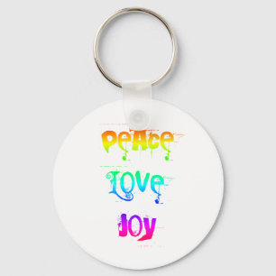 Peace Love Joy Key Ring