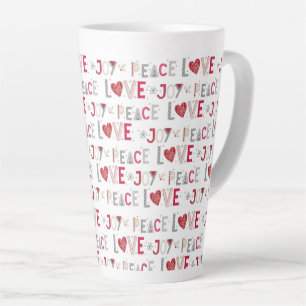 Peace Love Joy Latte Mug