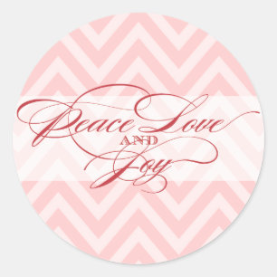 Peace Love Joy     Script Holiday Envelope Seal