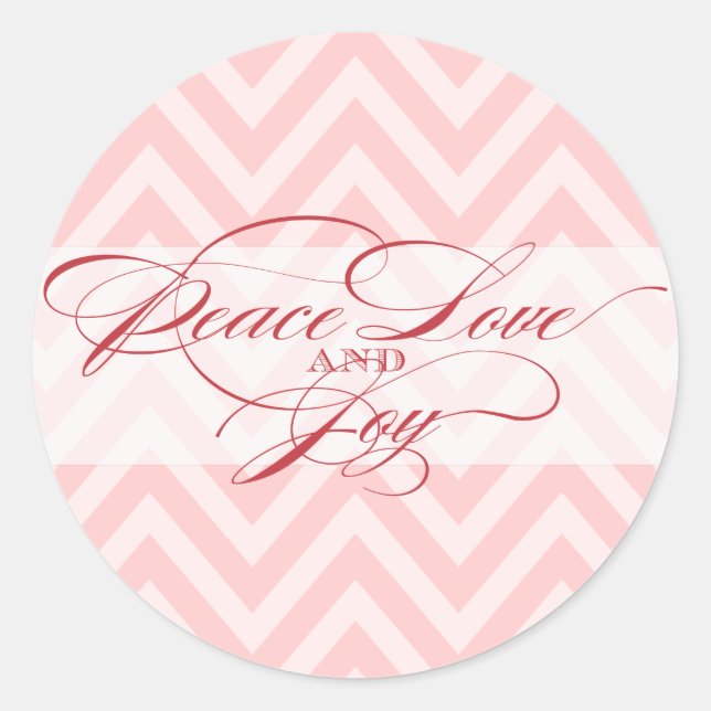 Peace Love Joy  |  Script Holiday Envelope Seal (Front)