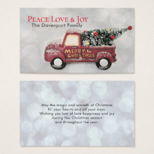 Peace Love & Joy Toy Truck Merry Christmas
