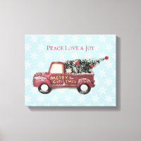 Peace Love & Joy Toy Truck Merry Christmas
