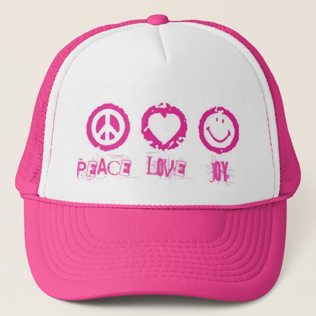 Peace Love Joy v2 Hat (Front)