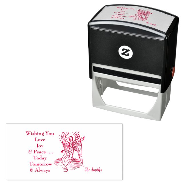 Peace Love Joy Wishes Self-inking Stamp (In Situ)