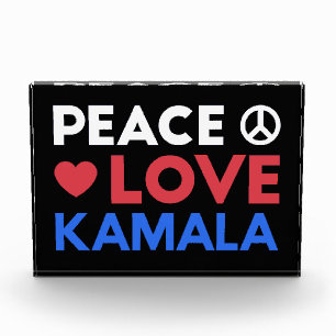 Peace Love Kamala I - Kamala Harris For President Photo Block