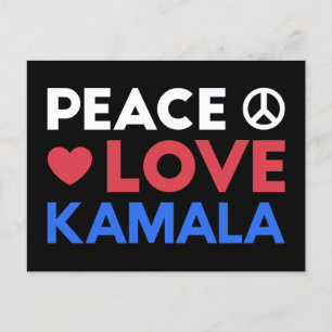 Peace Love Kamala I - Kamala Harris For President Postcard