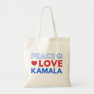 Peace Love Kamala I - Kamala Harris For President Tote Bag
