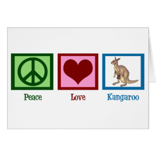 Peace Love Kangaroo