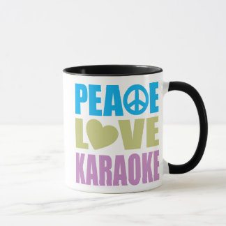 Peace Love Karaoke Mug