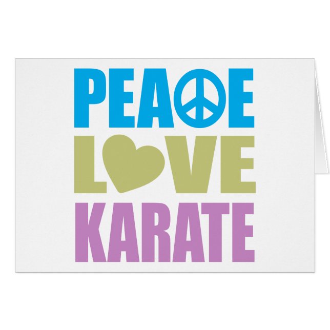 Peace Love Karate (Front Horizontal)