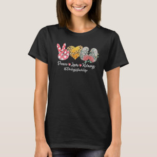 Peace Love Kidneys Flower Dialysis Technician Life T-Shirt