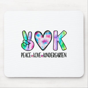 Peace Love Kindergarten First Day Of School Team T Mouse Mat