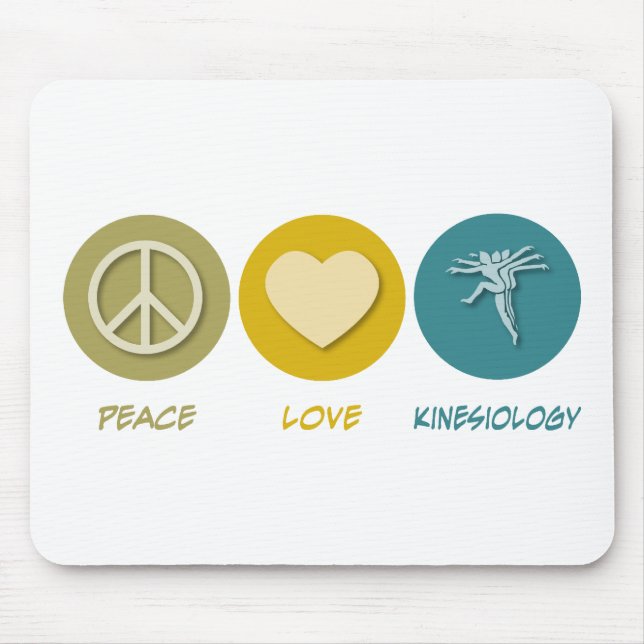 Peace Love Kinesiology Mouse Mat (Front)