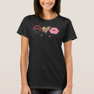 Peace Love Kisses Happiness Joy Valentines Day Wom T-Shirt