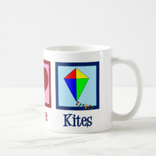 Peace Love Kites Cute Kite Festival Coffee Mug