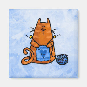 peace love knit magnet