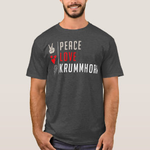 Peace Love Krummhorn Music Instrument Krummhorn Pl T-Shirt