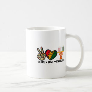 Peace Love Kwanzaa African American Heritage Happy Coffee Mug