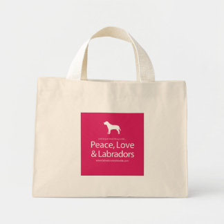 Peace, Love & Labradors Mini Tote Bag