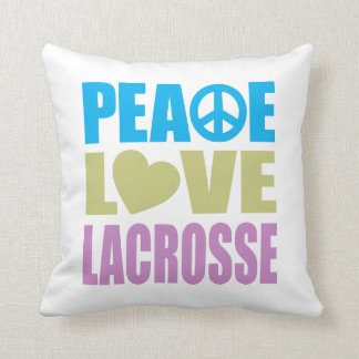 Peace Love Lacrosse Cushion