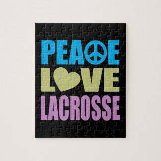 Peace Love Lacrosse Jigsaw Puzzle
