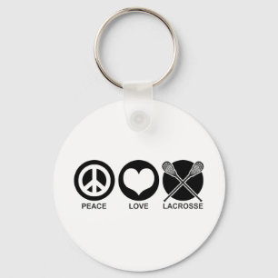 Peace Love Lacrosse Key Ring