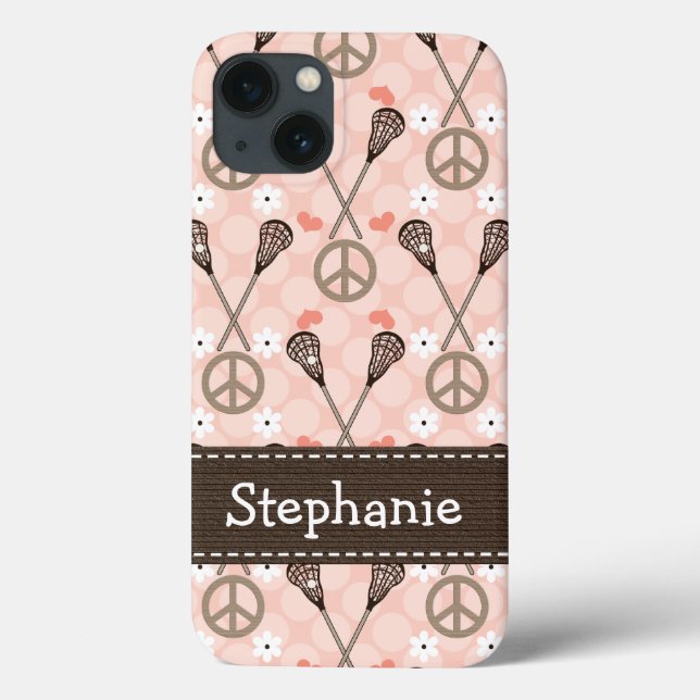 Peace Love Lacrossse Case-Mate iPhone Case (Back)