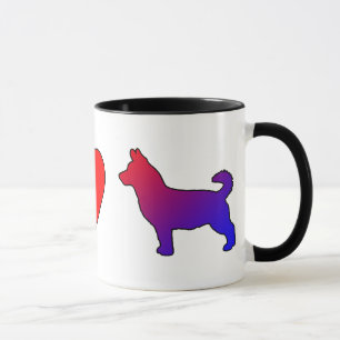 Peace Love Lancashire Heelers Mug