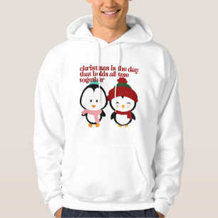 PEACE LOVE LAUGHTER FAMILY CELEBRATION CHRISTMAS   HOODIE