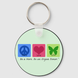 Peace Love Life Key Ring