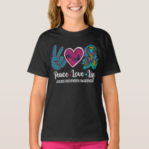 Peace Love Life Suicide Prevention Awareness T-Shirt