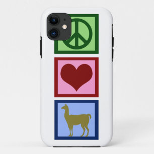 Peace Love Llamas iPhone 11 Case