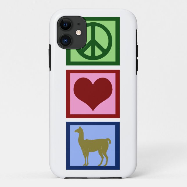 Peace Love Llamas Case-Mate iPhone Case (Back)