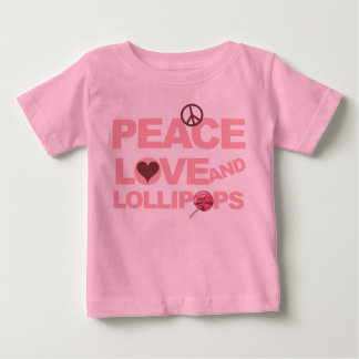 Peace love lollipops long sleeved toddler girl tee